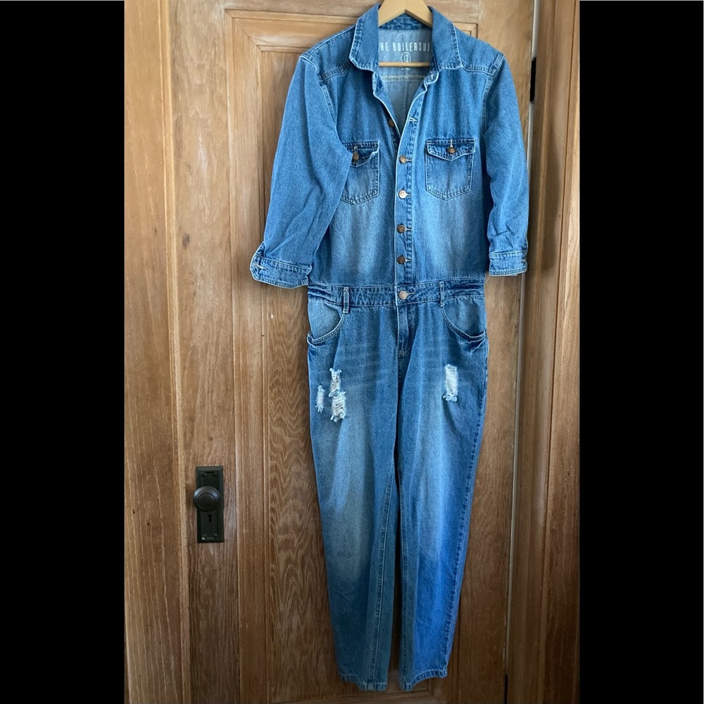 Denim Jeans Boiler Suit Women’s Size 12